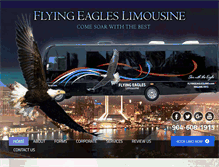 Tablet Screenshot of flyingeagleslimo.com